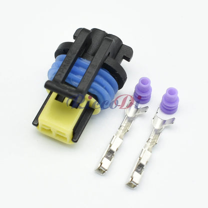 2 Pin Turn Signal Side Lamp Connector 15336024 DJ7022YA-1.5-21 with Terminals Automotive