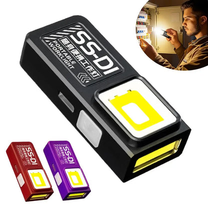 Rechargeable Mini Flashlight Super Bright COB Portable Work Light W/Magnetic Base Strobe Pen Clip-On Light Camping Emergency