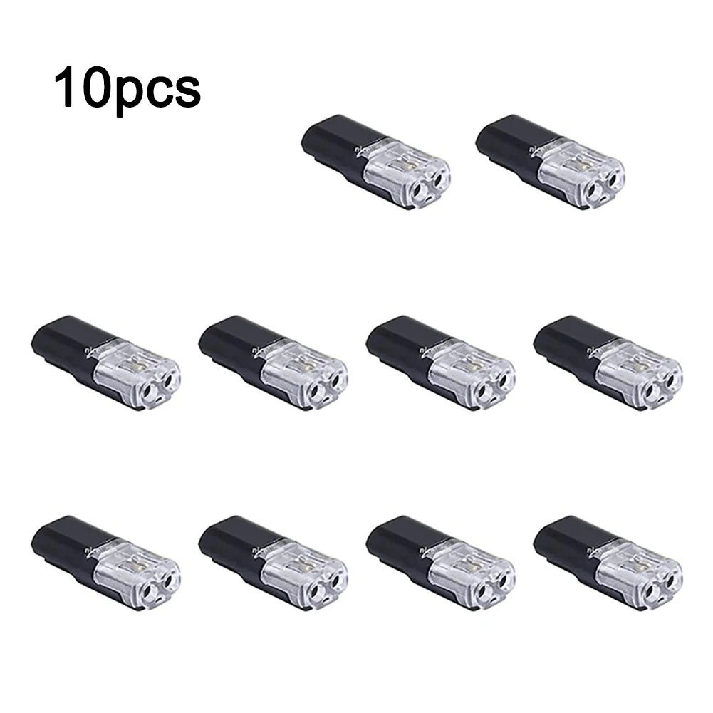 10 PCS 12V 2 Pin Cable Wire Connector Plug 300V 20A Black Waterproof Sealed For Electrical Car 22.1x9.7x6mm Electrical Equipment