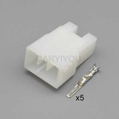 5 Pin Motorcycle AC Assembly Connector 172494-1 DJ7052-3 6.3mm Unsealed Male Female