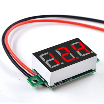 DC 4.5V-30V Mini Digital Two-Wire Voltmeter 0.36 Inch LED Display Voltage Tester Module Red Blue Green