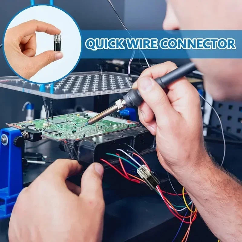 100x Waterproof Plug Wire Connector 2 Pin Way Cable Plug Car Electric Wire Snap Connectors Strip Terminal Connection Wholesale