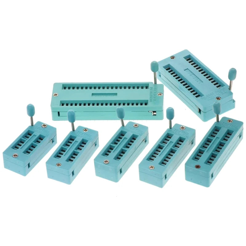 2.54mm DIP ZIF IC Socket Test Solder Type Universal IC Locking Socket