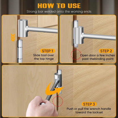 2/1pc Hinge Gap Repair Wrench 9-24.5mm Adjustable Spanner Door Fixing Tool Labor-Saving Home Hardware Bolt DIY Installation Kit