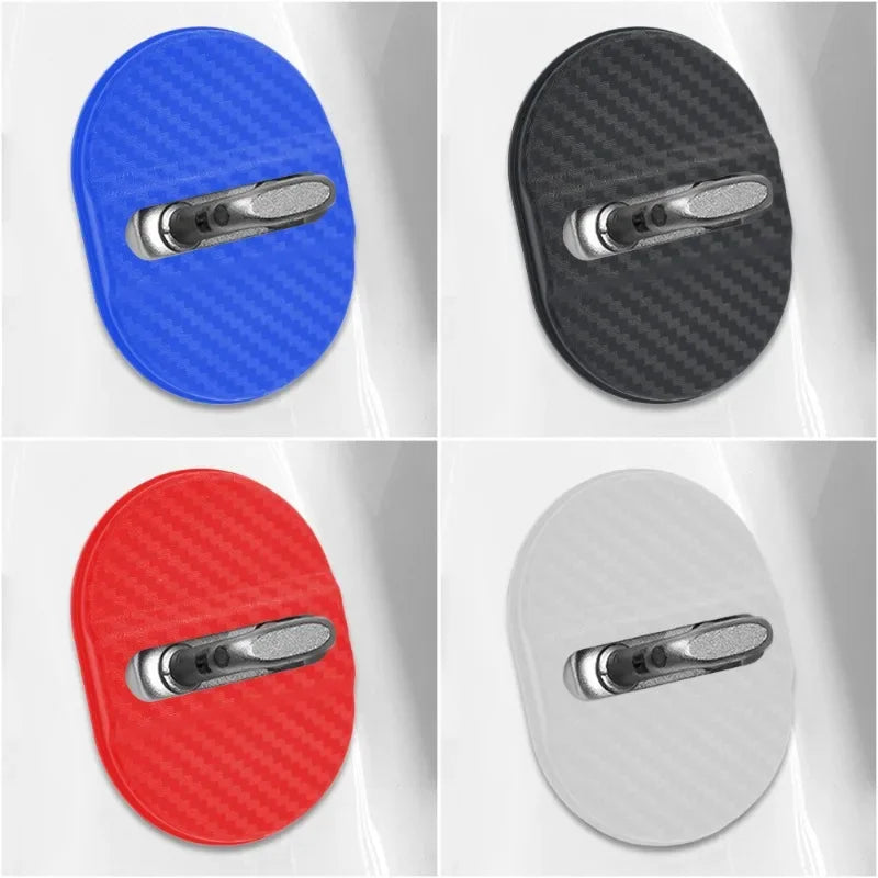 Universal Car Door Shockproof Cushion – 4PCS Mute Shock Absorber Protective Cover for Door Latch Anti-Collision Accessories