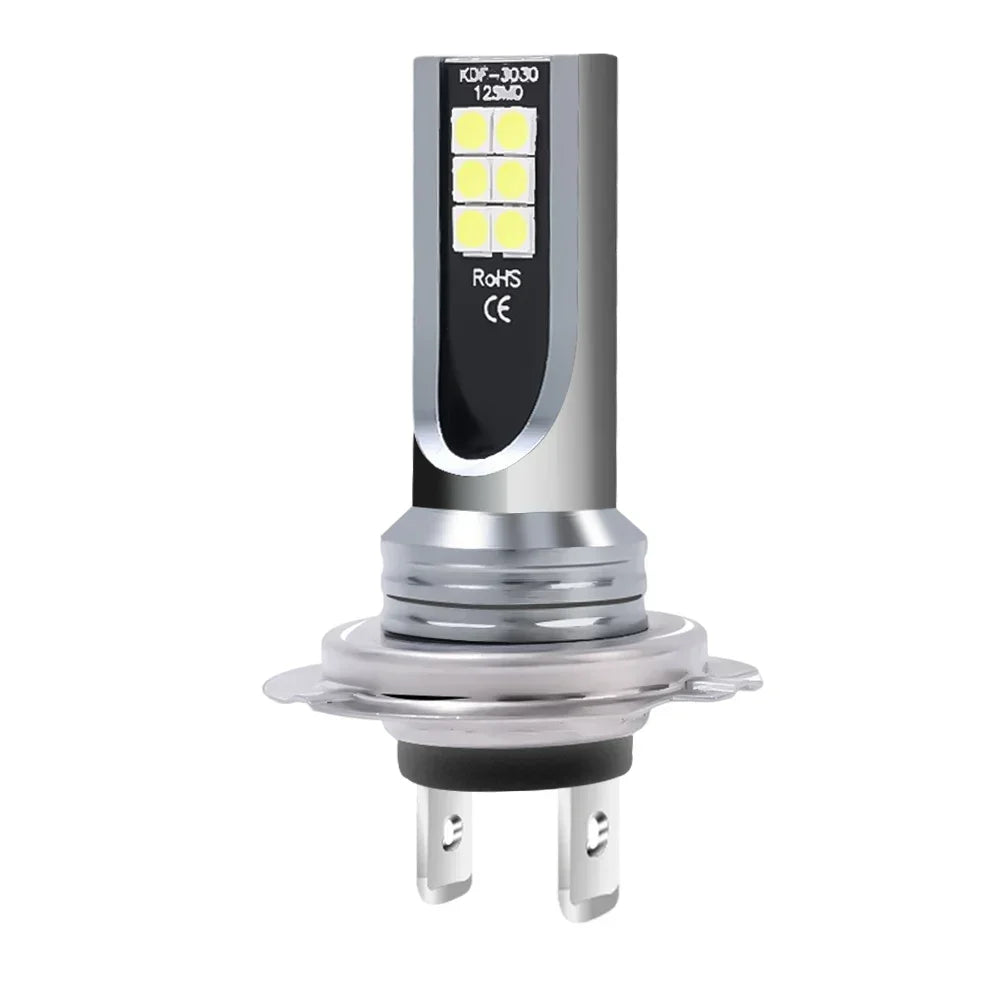Universal H7/H4 LED Headlight Bulb Beam Kit 24W High Power COB Car Lights Headlamp 6500K Auto Headlight Bulbs Car Fog Light