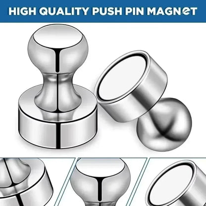 Super Strong Neodymium Magnetic Pushpins, Sucker Thumbtack Magnet, Whiteboard and Fridge Magnets for Office and School, Wholesale