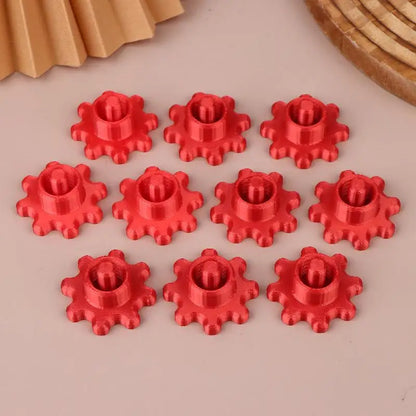 New 10PCS Orange Glass Glue Caps - Durable Plastic Sealing Caps For Standard Glue Bottles, Portable Decoration Tools