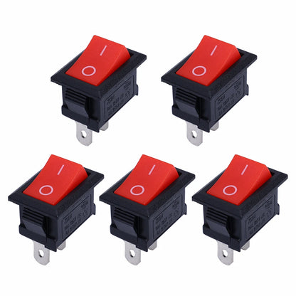 KCD11-101 Mini Rocker Switch 2-Pin ON/OFF 6A 250V – Pack of 5 or 10