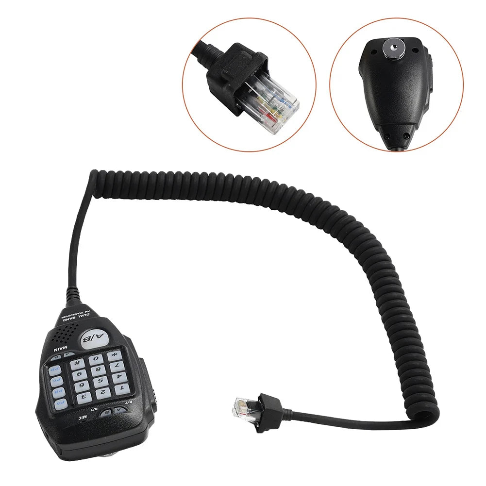 Speaker Microphone For AnyTone AT-778UV AT-588UV For Walkie Talkies VHF UHF Dual Band 136-174MHz 400-490MHz Noise Reduction