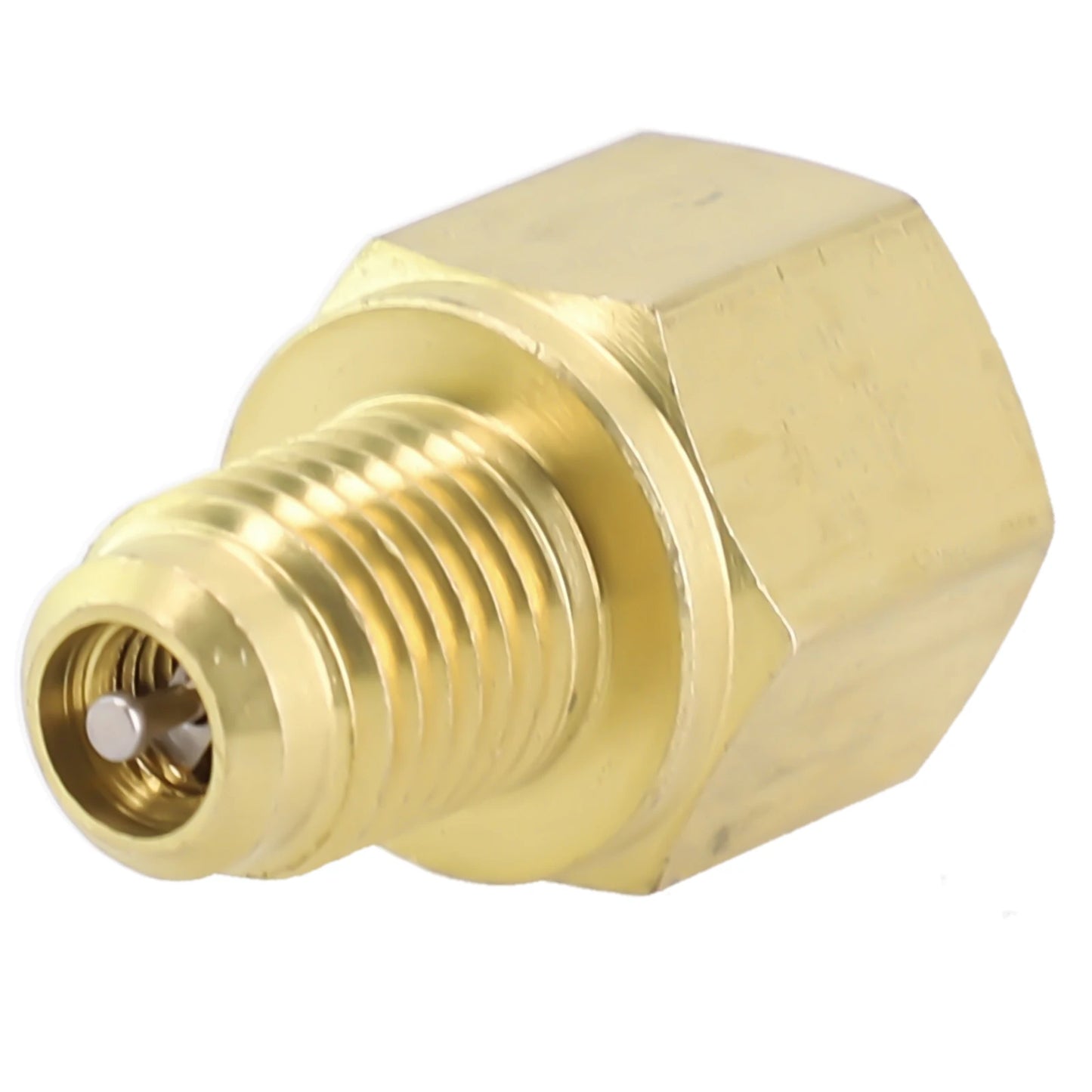 2pcs R12 To R134a R134a To R12 Adapter 1/4 Female Flare 1/2 Acme Male Valve Kits Brass Leak-proof Adapter