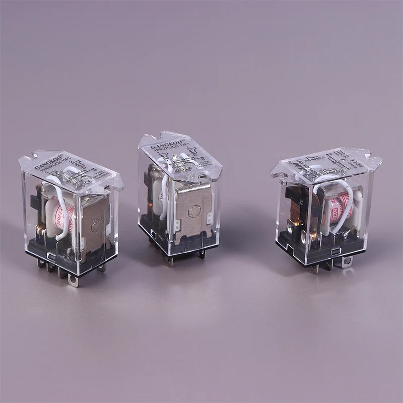 JQX-13F HH62P High Power Relay Coil General DPDT Micro Mini Electromagnetic Relay Switch With Socket Base AC220V DC12V24V