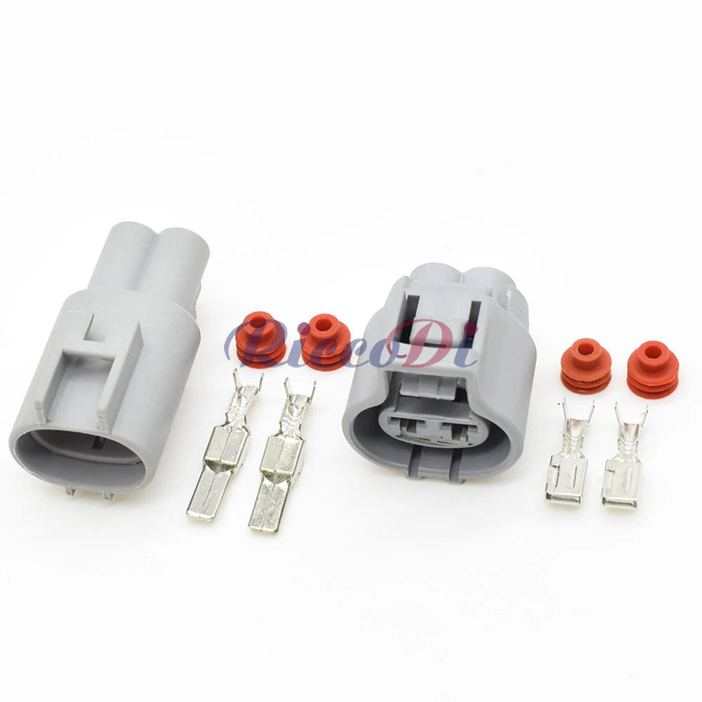 2 Pin Waterproof Electronic Fan Connector Plug Male Female for Toyota Ford Focus Mazda Haima 176142-2 76143-6