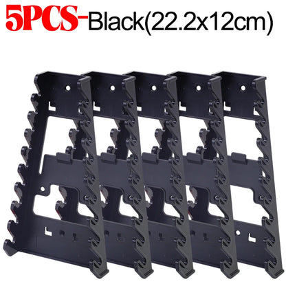 Red Wrench Organizer Plastic Wrench Organizer Tray Sockets Storage Tools Rack Sorter Standard Spanner Holders Wrench Holder