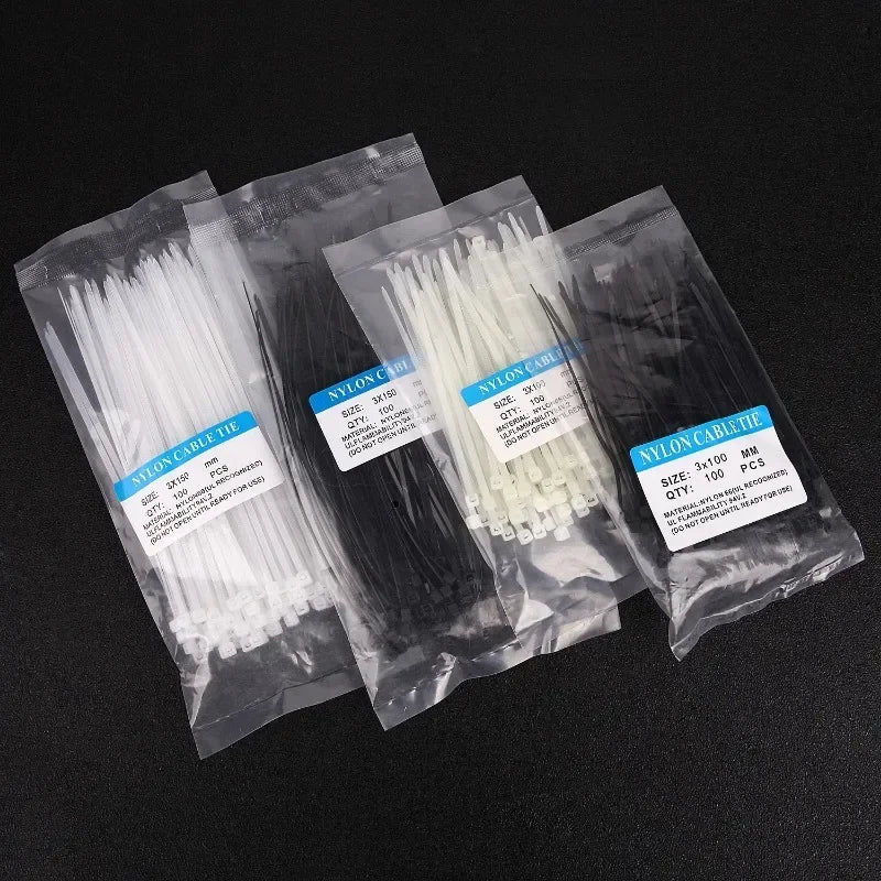 Self Locking Nylon Cable Ties Heavy Duty Wire Straps Organizer