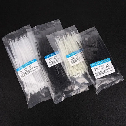 Self Locking Nylon Cable Ties Heavy Duty Wire Straps Organizer