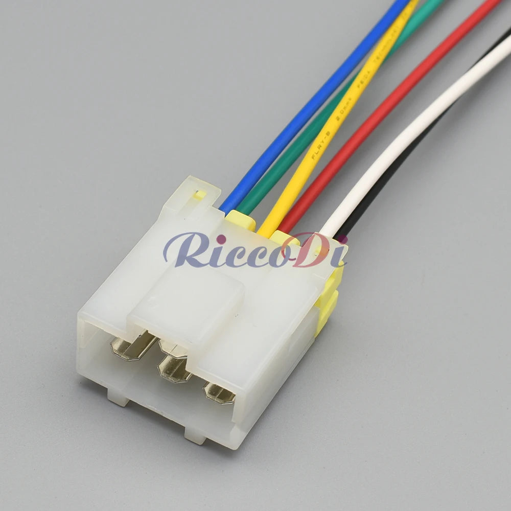 7122-6060 / 7123-6060 Automotive 6-Way Motormeter High Current Connector — Car Instrument Socket with Pre-wired Cables