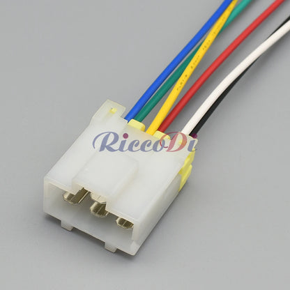 7122-6060 / 7123-6060 Automotive 6-Way Motormeter High Current Connector — Car Instrument Socket with Pre-wired Cables