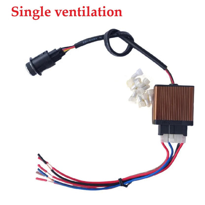 23MM Motors Warm Air Outlet Control Module Switch 12V Ventilation And Heating Switch Controller Kit For Car Seat Climate Control