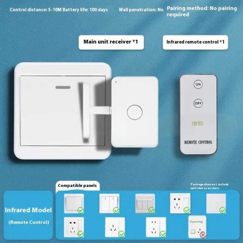 1set USB Rechargeable Lazy Remote Control Switch Wireless Control Light SOff Tool Automatic Button Pusher Intelligent