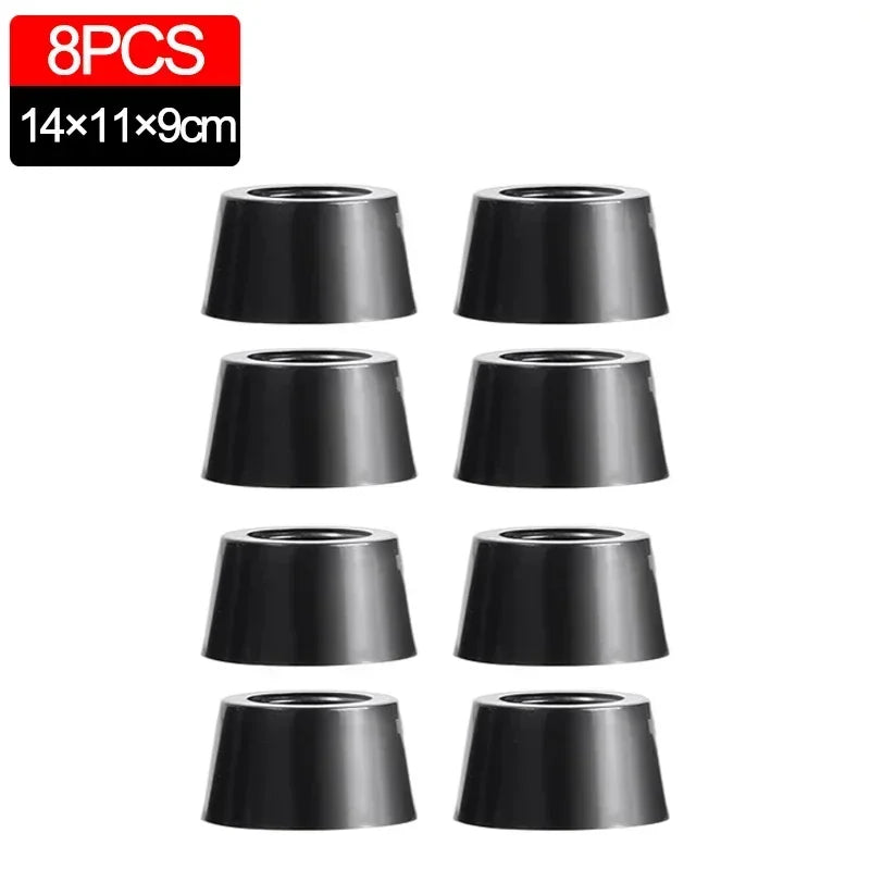 8/40Pcs Rubber Pads Floor Protectors Table Chair Furniture Leg Cover Speaker Cabinet Bottom Black Tips Absorber Non-slip Gasket