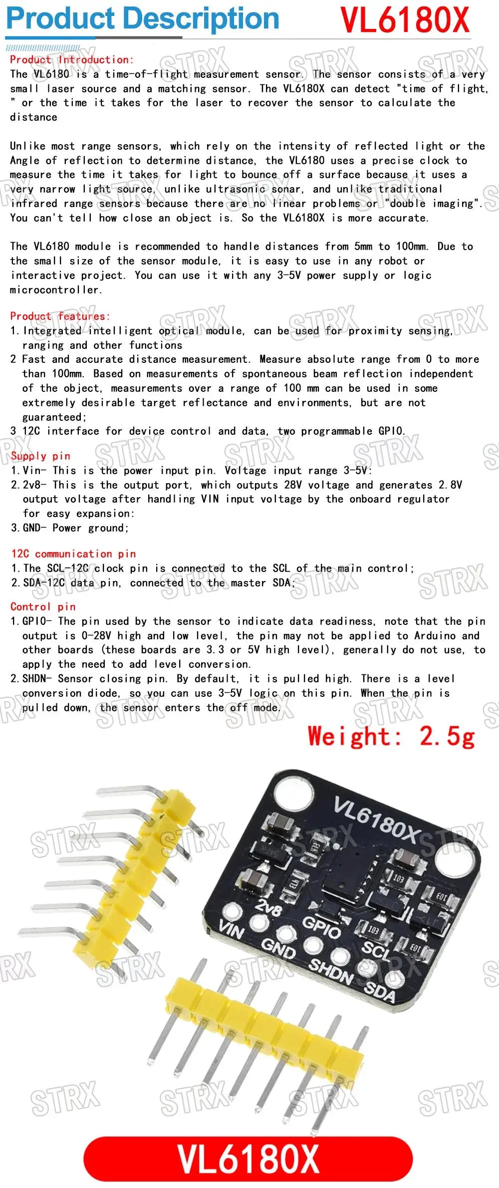 PAJ7620U2 Gesture Recognition Sensor & VL6180 Optical Range Finder Module