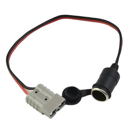 50 Amp For Anderson Plug To 16A Female Cigarette Socket Adaptor 300mm 12/24v 12AWG For Refrigerator Caravan Camping Trailer