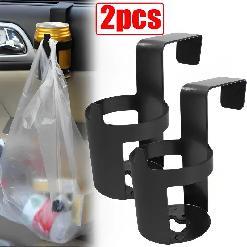 1/2PCS Car Back Seat Cup Holder Multifunctional Hanging Mount Drink Storage Holders Auto Truck Interior Water Bottle Organizer