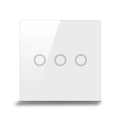 Contemporary 3 Gang Touch Light Switch Engineered to Work Seamlessly With All Your Lighting Fixtures in Any Location