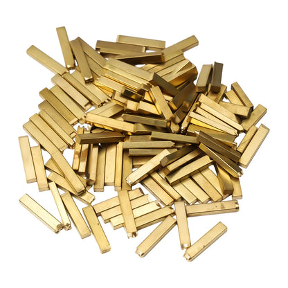 120pcs 2*3*15mm Hot Stamp Pper Letters Thermal Ribbon Printing Font Ding Machine Word Grain For Manual Semi-automatic Ding Machi