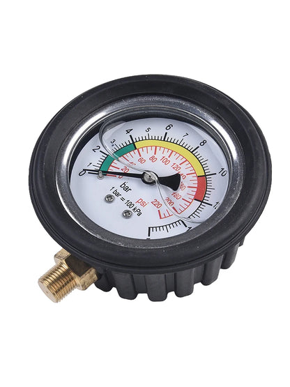 0–220psi Car Tire Air Pressure Gauge for Inflator Pump, Tire Repair Tool with 11mm & 13mm Thread Diameter