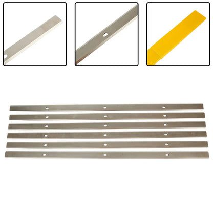 Woodworking Planer Blades 13 Inch 13\\\\\\\"-1/2\\\\\\\" Accessories Parts 13\\\"-1/2\\\" 6pcs High Speed Steel Double Edge