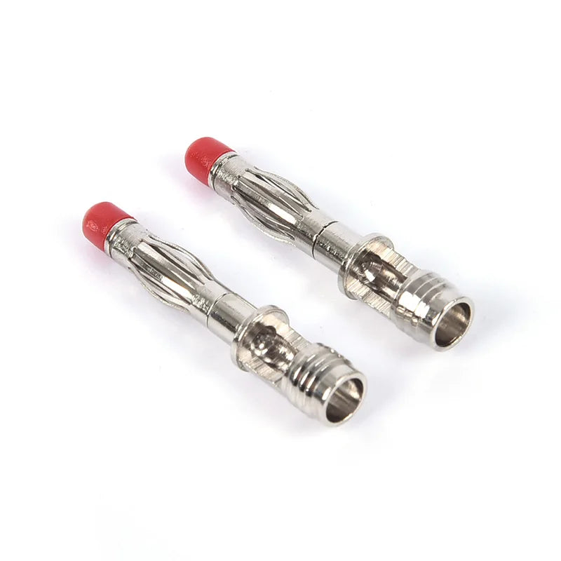 1 Pair 4mm Male Right Angle Insulation Wire Solder Type DIY Banana Plug Connector