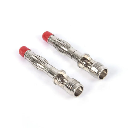 1 Pair 4mm Male Right Angle Insulation Wire Solder Type DIY Banana Plug Connector