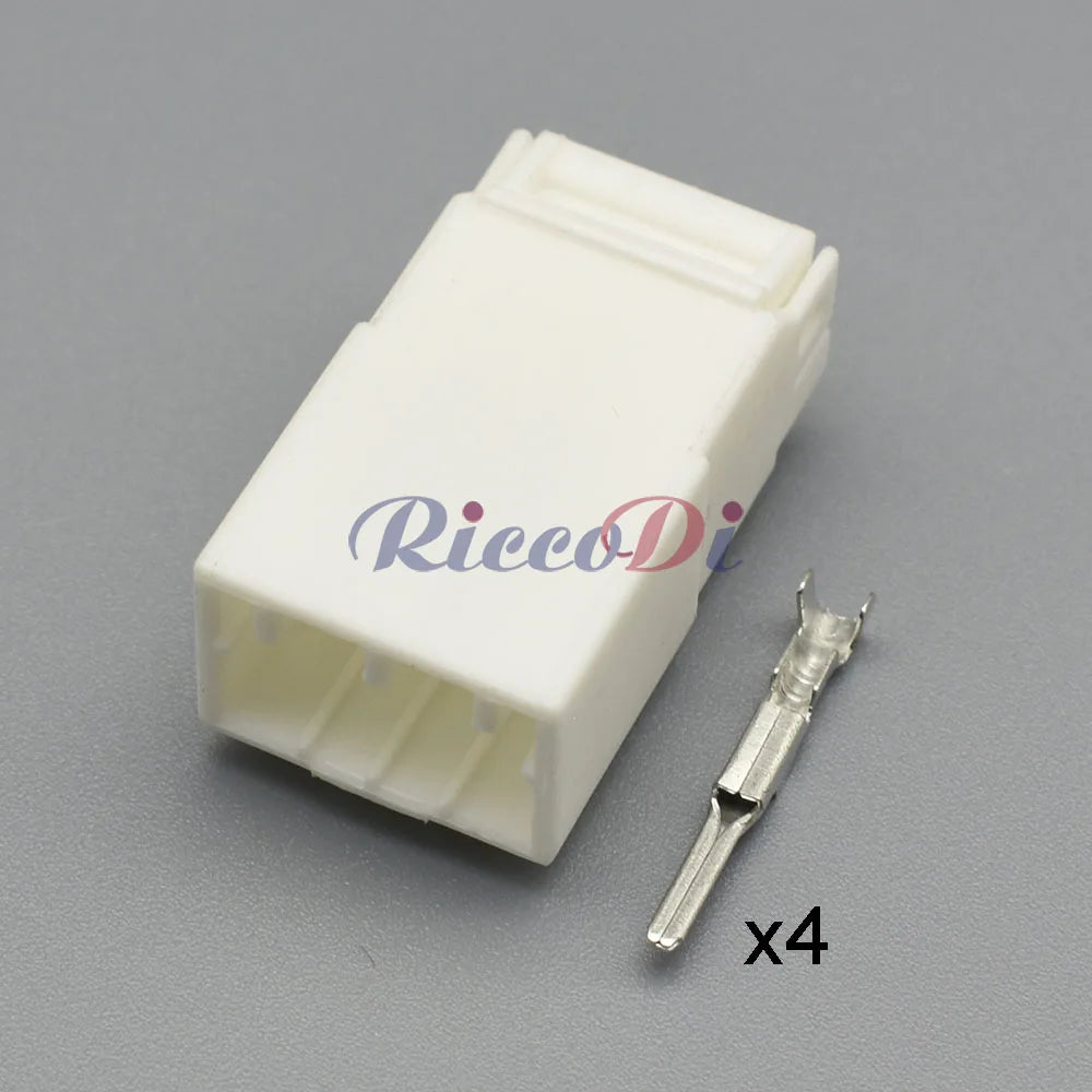 4 Pin Waterproof Connector 174929-1 174922-1 DJ7044Y-1.8 PA66 Black White Male Female
