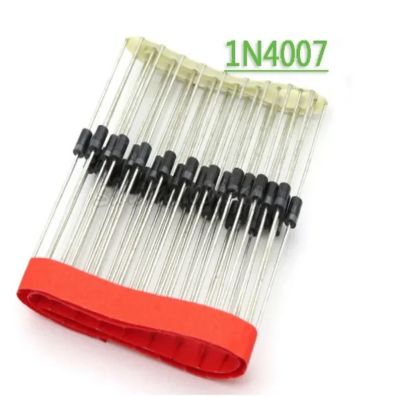 50pcs/lot 1N4007 1A 1000V DO-41 Rectifier Diode 4007 for Electronics Projects
