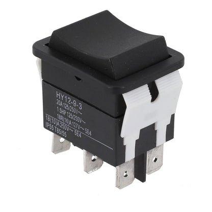 6Pins Pushbutton Rocker Switch 125250V 20A for HY1293 Easy Installation and Reliable Performance for Electrical Needs