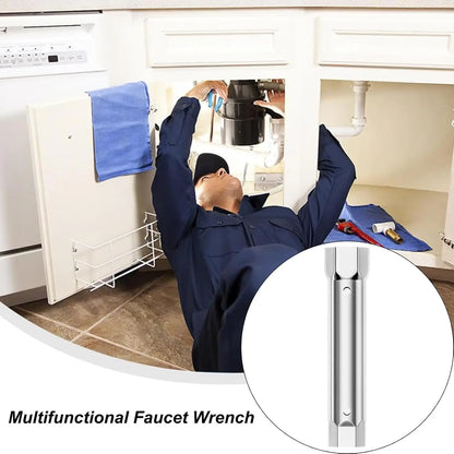 24-40MM Anti-Corrosive Bath Faucet Wrench Anti-slip Kitchen Repair Flume Hexagonal Wrench Multifunction Repair Plumbing Tools