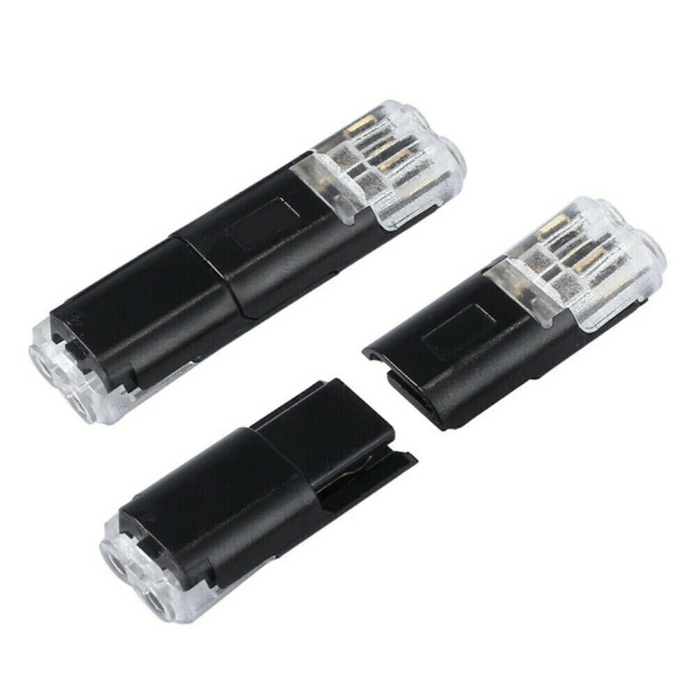 10 PCS 12V 2 Pin Cable Wire Connector Plug 300V 20A Black Waterproof Sealed For Electrical Car 22.1x9.7x6mm Electrical Equipment