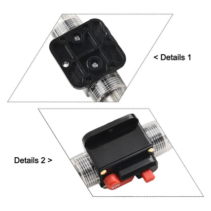 12V-24V DC Auto Inline Fuse Breaker Battery Safety Audio System Protection Overload Protection Device Temperature Resistance