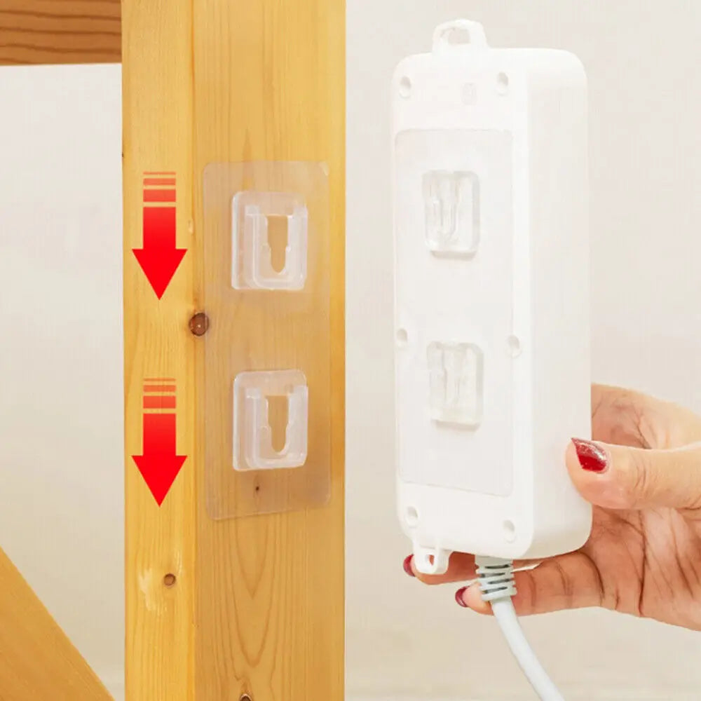 Double-Sided Adhesive Wall Hook on Hangers Stickers Hooks Wall Mount Self Adhesive Hook in the Bathroom For Kitchen Organizer