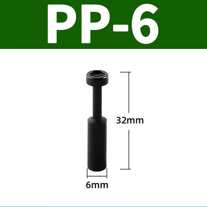 PP PPF Nylon Pneumatic Blanking Plug Hose Tube Push Fit Connector Air Line 4mm 6mm 8mm 10mm 12mm 16mm