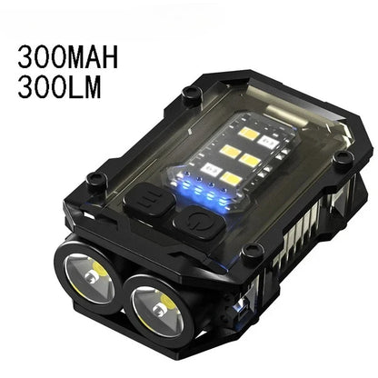 Portable Keychain Flashlight Led Rechargeable EDC Torch with Magnetic Cap Clip Lamp Flash Light Outdoor Camping Fishing Tool