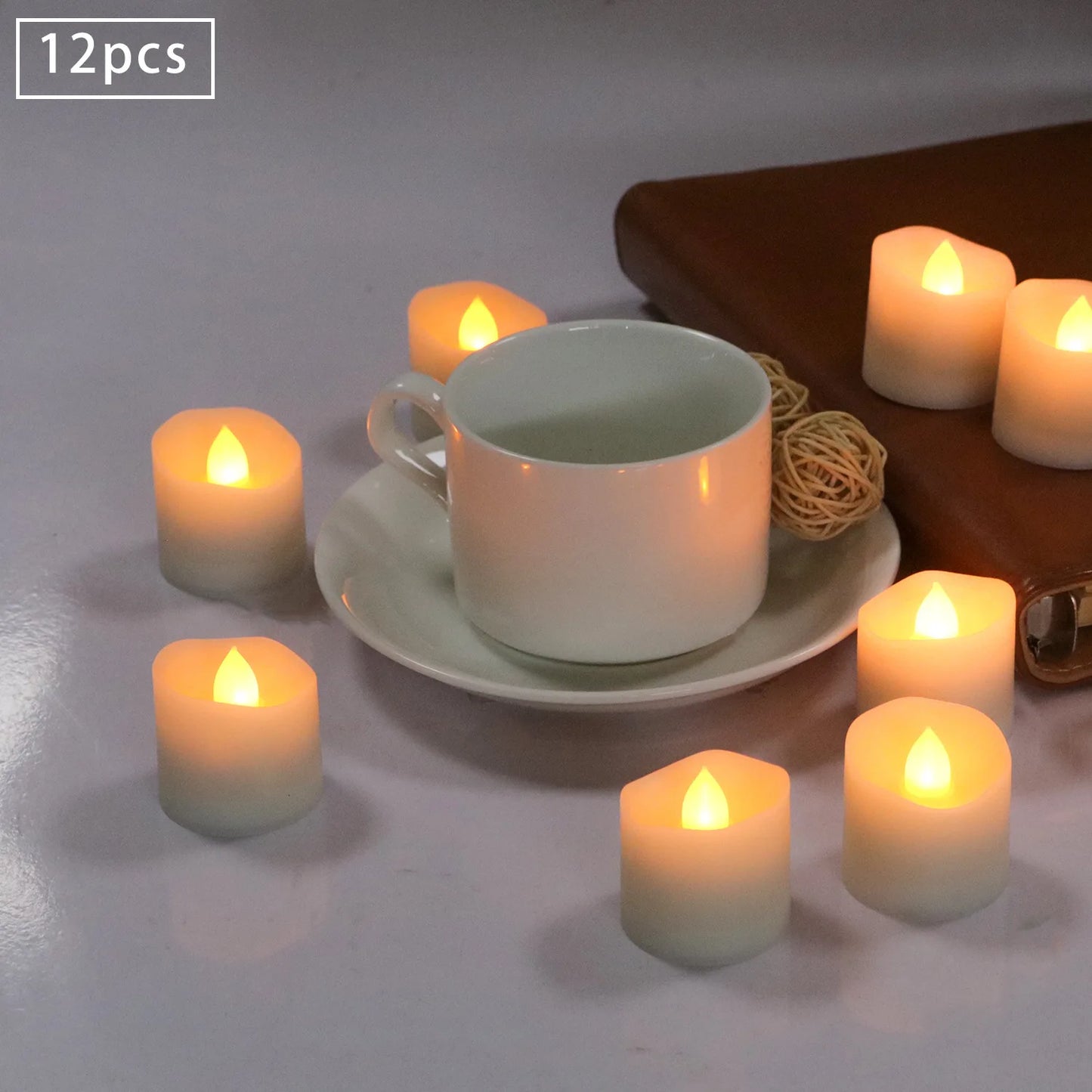 Flameless LED Candle Lights Creative Wishing Led Tea Lamp Warm White Halloween Wedding Christmas Decoration Candle Light