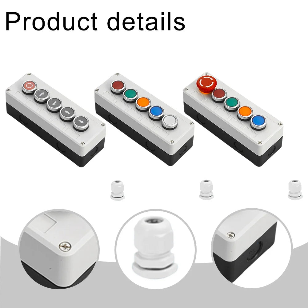 Inching Application Waterproof Control Box 22mm Inching Switch For Electrical Applications ...