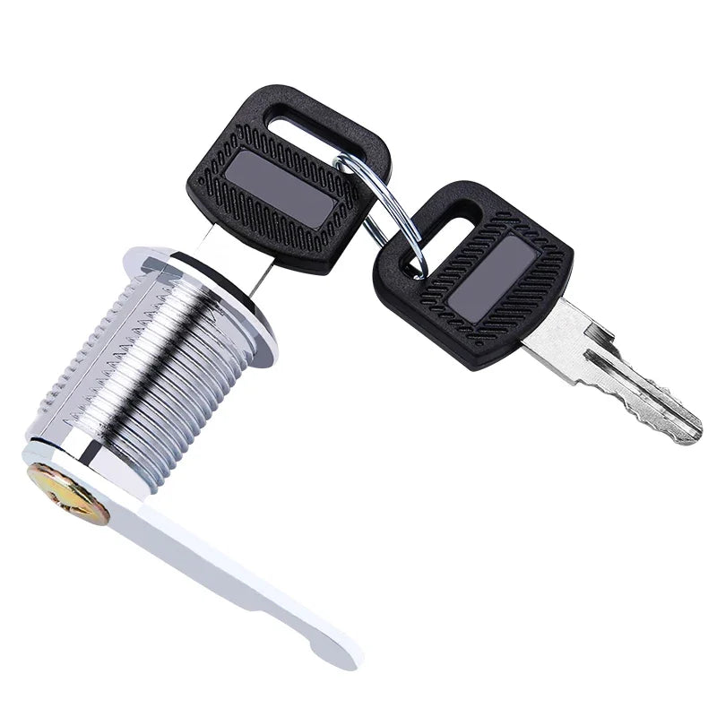 Cabinet Cam Lock Set Two-Sided Keyed Alike 16MM-30MM Cylinder Cam Locks for Mailbox File Drawer Compartment