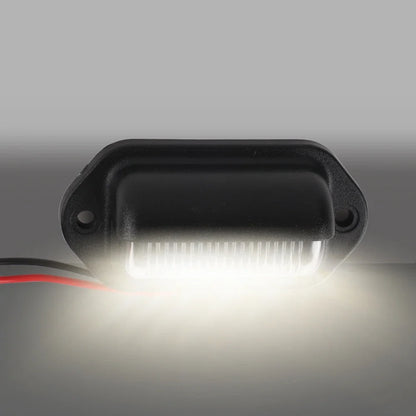 6 LED Car License Plate Light 12-24V Waterproof White Lamp