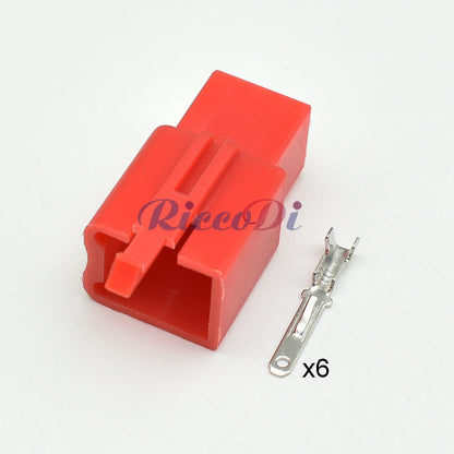 6 Pin 2.8mm MTW Connector 6030-6991 6040-6111 DJ7061A-2.8 PA66 Motorcycle Automotive Socket