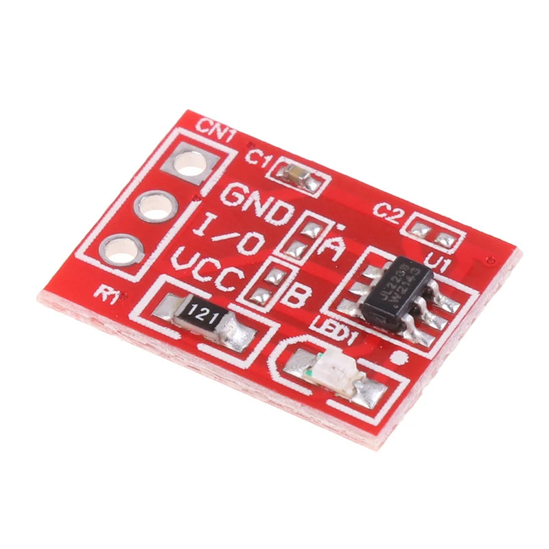TTP223 Capacitive Touch Sensor Module — Self-Lock/No-Lock, High/Low Output, Arduino (10-Pack)