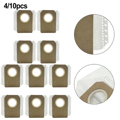 410 Dust Bags for Uwant V100 K100 Robot Vacuum Cleaner Two Layer Filtration System to Minimize Dust Release During Emptying